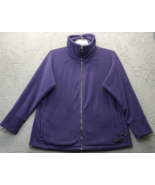 Calvin Klein Golf Performance Jacket Womens 1X Purple Fleece Quick Dry F... - $27.39