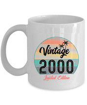 Vintage 2000 Coffee Mug 24 Year Old Retro Sunset White Cup 24th Birthday Gift - £11.05 GBP