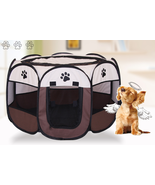 Foldable Octagonal Pet Fence | Waterproof 600D Oxford Cloth | Cat &amp; Dog ... - $42.00