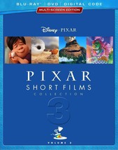 Pixar Short Films Collection Vol. 3 Blu Ray Dvd And Digital With Slip Cover New - £8.50 GBP