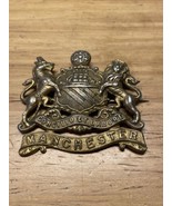 Vintage 1898-1921 Manchester Regiment British Military Cap Hat Badge KG JD - £23.23 GBP