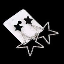 925Personality Exaggerated Five-pointed Star Ear Nail Female Korean Temperament  - £10.50 GBP