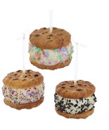 Kurt Adler Foam Ice Cream Sandwich Ornaments - Set of 3 - £20.23 GBP