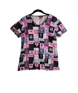 Warriors In Pink Top Size S Womens Pink Breast Cancer Short Sleeve V Nec... - £12.37 GBP