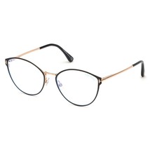 TOM FORD FT5573-B 005 Black Enamel/Rose Gold 55mm Eyeglasses New Authentic - $107.75