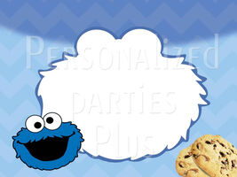 Cookie Monster food labels or name tags - $2.50