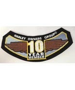 Harley Davidson Owners Group HOG 10 Year Member Rocker Patch NEW - $14.95