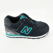 New Balance 574 Classics Black Teal Infant Casual Sneakers KL574SHI - £27.48 GBP