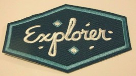 Explorer~Traveler~Wanderer~Hiking~Embroidered Patch~4&quot; x 2 3/8&quot;~Iron Or ... - £3.60 GBP