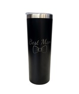 Best Man with Bowtie Wedding Party Black 20oz Skinny Tumbler LA5044 - $373.45 MXN