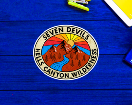 Seven Devils Mountains Hells Canyon Wilderness Idaho Snake River Sticker 3.6&quot; - £3.93 GBP