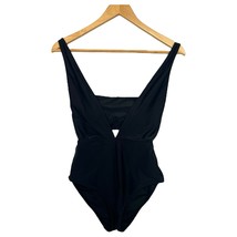 Aerie Swimsuit Womens Small Black One Piece Full Coverage Layered Beach ... - $24.74