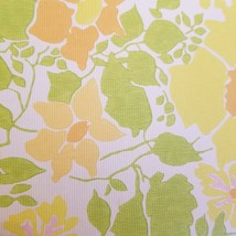 Vtg Wallpaper Sample Sheet Flowers Floral Devonshire 70s Craft Supply Do... - £7.90 GBP