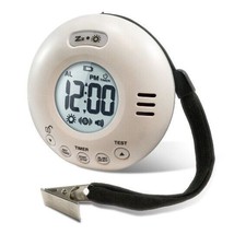 Clarity Wake Assure JOLT Vibrating Travel Alarm Clock | White - £31.15 GBP