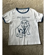 Yale University Women White And Blue Bulldog Tee Shirt Size Large Pull O... - €19,92 EUR