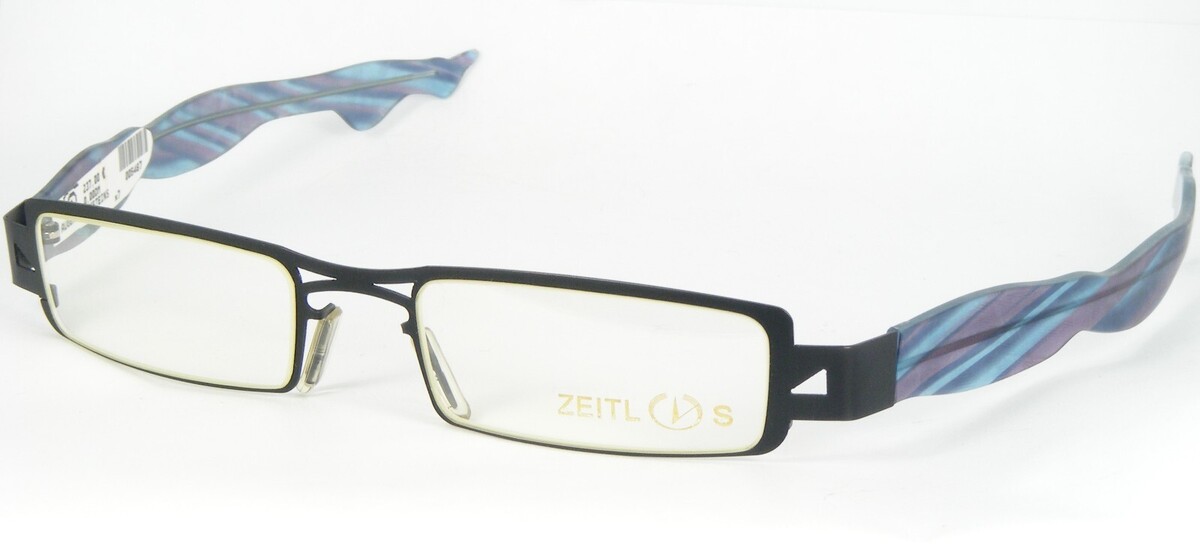 Vintage ZEITLOS Femme 03/562 Noir Mat Unique Lunettes 49-18-130mm - $115.79