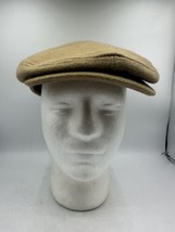 Levis Khaki Wool Blend S/M Mens Cabbie Newsboy Gatsby Hat Cap - $14.49