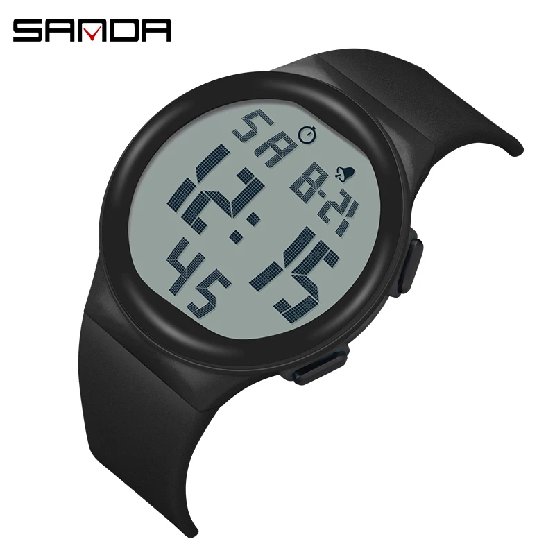 Fashion Men Watch Outdoor Sports Waterproof Big Numbers Easy to Read Electronic  - £15.42 GBP