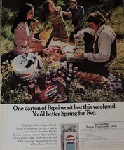 PEPSI Cola Vintage 1971 ~ Classic Life Magazine Ad ~ 10.5 x 13.5 ~ This Weekend - £17.64 GBP