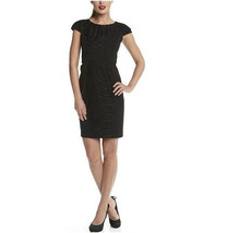 NWT-$128 NINE WEST ~Size 6~ Lace Overlay Sheath Dress Size 6 Classic! Cap Sleeve - £43.48 GBP