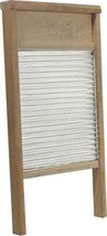 NEW BEHRENS BWBG12 LARGE GALVANIZED DOUBLE FACE METAL &amp; WOOD WASHBOARD 1... - $49.99