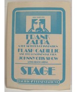 FRANK ZAPPA &amp; THE MOTHERS - VINTAGE ORIGINAL 1970&#39;s CLOTH BACKSTAGE PASS - $25.00