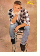 Tommy Puett teen magazine pinup clipping 90&#39;s Life Goes On stool Tiger Beat - £2.80 GBP