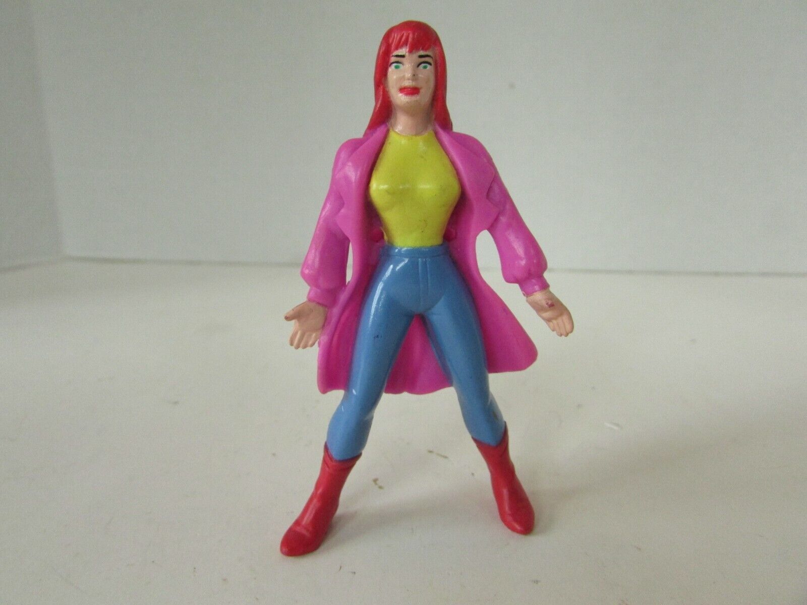 1995 Marvel Spiderman Mary Jane Watson Girlfriend Girl 3.25" Toy Figure - $4.90
