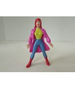 1995 Marvel Spiderman Mary Jane Watson Girlfriend Girl 3.25&quot; Toy Figure - $4.90