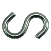 5/32&quot; x 3/8&quot; x 1-1/4&quot; Zinc Plated Steel S Hooks - $12.93