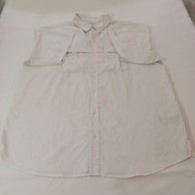 Columbia FM7024 Men's Omni-Shade Short Sleeve Button-Up White Shirt Chest Sz 51" image 12