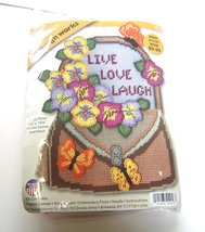  Pansy Purse Plastic Canvas Kit   JAS-046 Design Works  2205 - £13.42 GBP