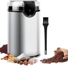 Coffee Grinder, Electric Coffee Bean Grinder Stainless Steel 150W 2.5oz Capacity - £26.10 GBP