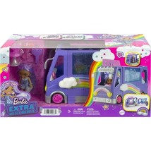 Barbie Extra Mini Minis Vehicle Playset with Doll Tour Bus Accessories NEW - £19.46 GBP