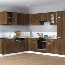 Hanging Cabinet Brown Oak Engineered Wood - £30.70 GBP