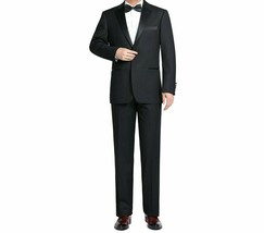 Men Renoir Tuxedo Two Button Notch Formal with Satin Lapel trims 201-1 B... - $104.99
