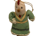 Heart Felts Midwest Of Cannon Falls Momma Chicken Dressed Christmas Orna... - $15.76