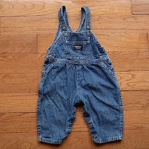Vintage OshKosh BGosh Vestbak Blue Denim Jeans Overalls Toddler Kids Sz ... - £16.92 GBP