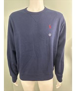 Men&#39;s Polo Ralph Lauren Classic Navy Blue Crew Neck Sweatshirt Sz Medium... - €67,54 EUR