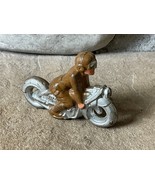Vintage Hubley Barclay Manoil Toy Soldier - Motorcycle Rider WWII Era - $1,240.95 MXN