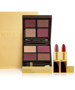 TOM FORD Eye Quad Lip 3 Piece Set BURNISHED AMBER 06 Scarlet Rouge Casab... - $229.50