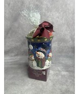 discontinued Yankee candle snowman Christmas tea light tart warmer mistl... - $19.99