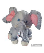Fisher Price Puffalump Gray Elephant Ribbon Jungle Stuffed Plush Animal ... - £26.00 GBP