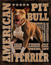 American Pit Bull Terrier Dog Lover Garage Home Wall Décor Metal Tin Sign New - £17.40 GBP