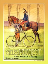 8692.Decoration Poster print.Home Room wall art design.Bicycles Peugeot.Horse - £13.52 GBP+