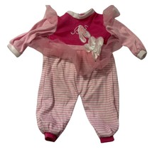 Pink Baby Romper Ballet Slippers Applique Tutu Skirt Striped Pants - $251.82 MXN