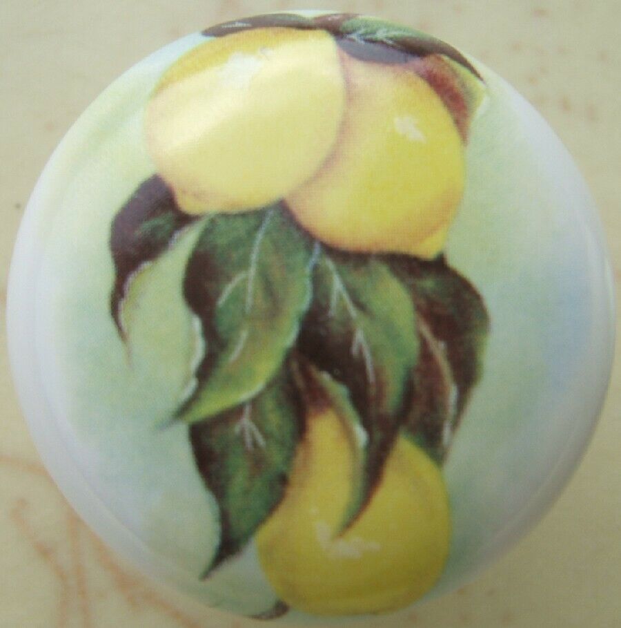 Fruit Cabinet Knobs W/ Lemons Yellow #2 @Pretty@ - $4.55