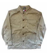 Tommy Hilfiger Men’s Khaki Utility Chore Jacket Shacket Workwear Overshi... - $648.51 MXN