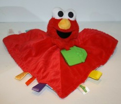 Elmo Baby Security Blanket Sesame Street Red Teething Tags Kids II Bright Starts - £9.29 GBP