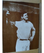 THE BABE RUTH 1960&#39;s Picture 35*28 CM Inch Black &amp; White Baseball VG  - $41.09 CAD